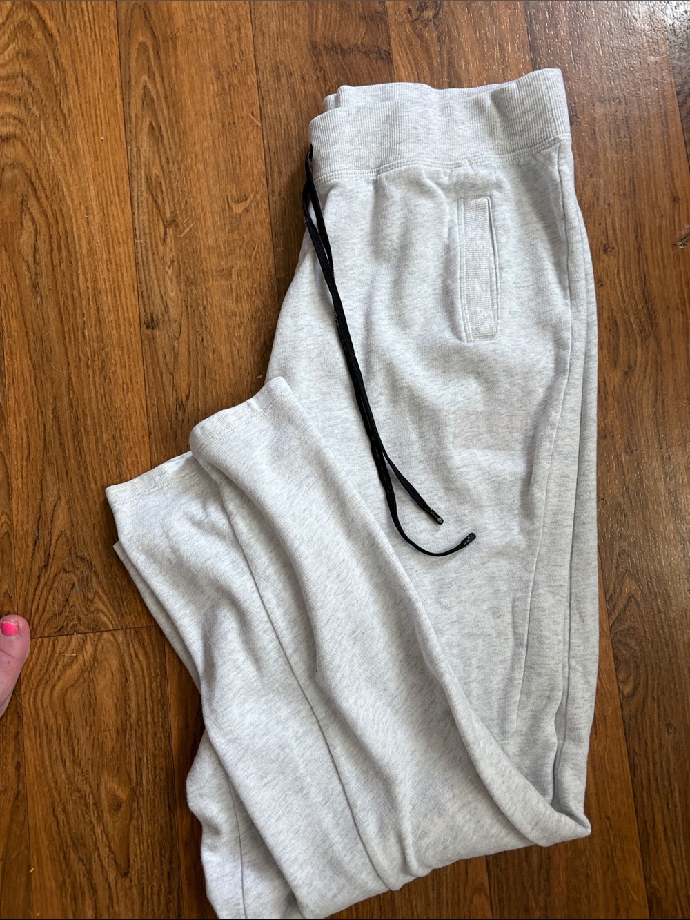Victoria Secret Sport  Light Gray Sweatpants with Drawstring
